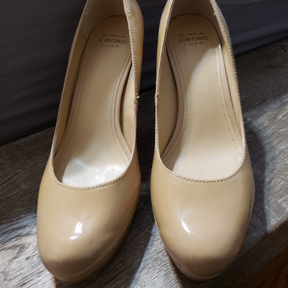Joan & David  Luxe  Neutral Patent Pumps